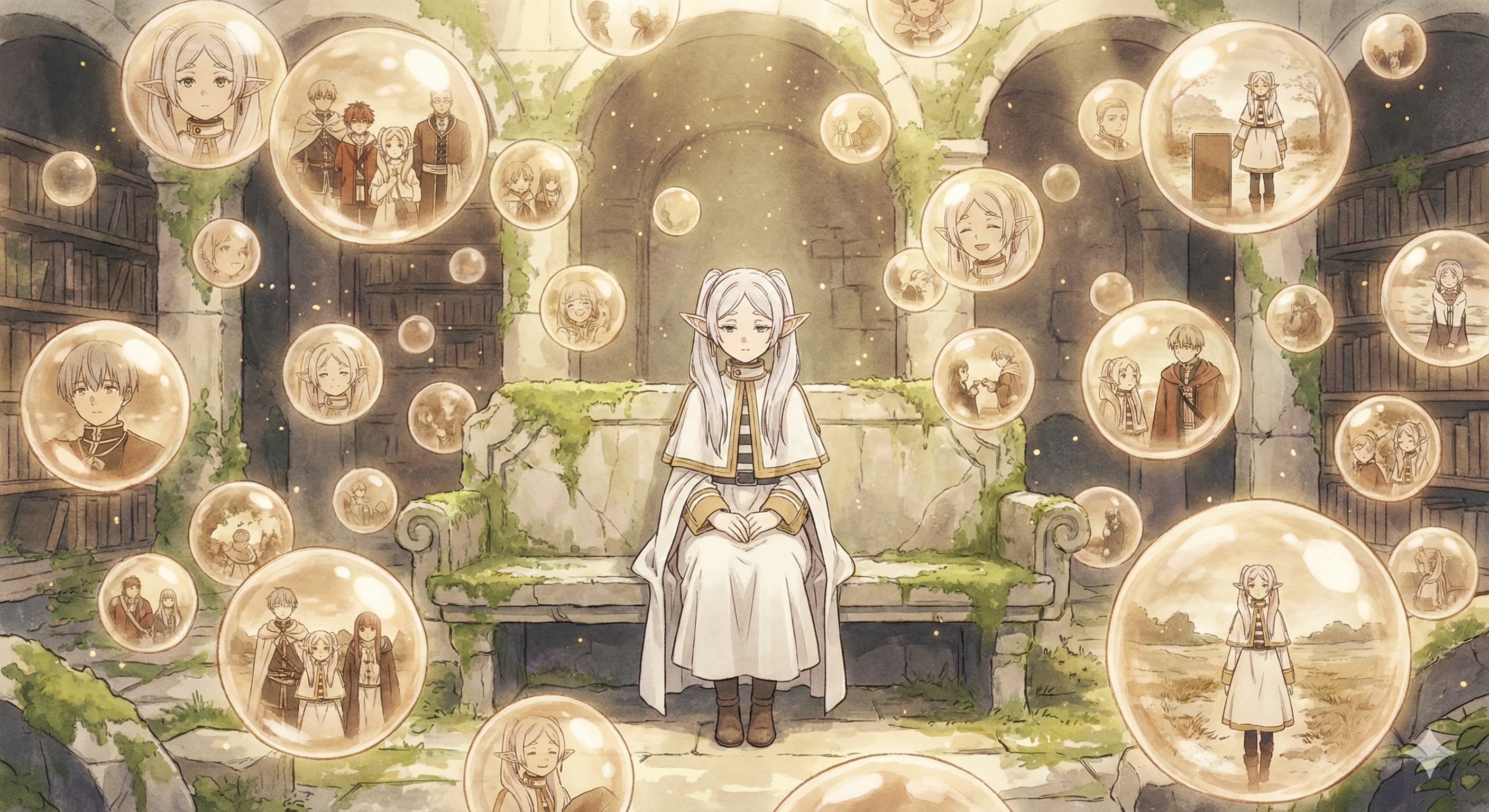 Historial - Frieren recordando hechizos del pasado (memorias de 1000 años)