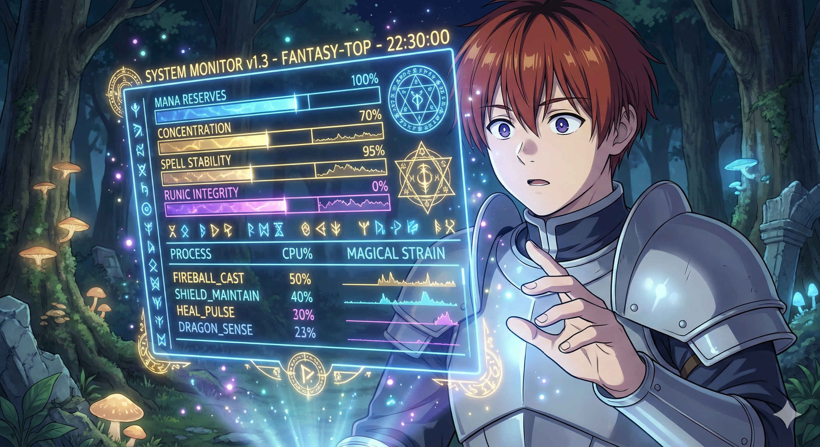 Instalando htop - Stark invocando un monitor de sistema mágico