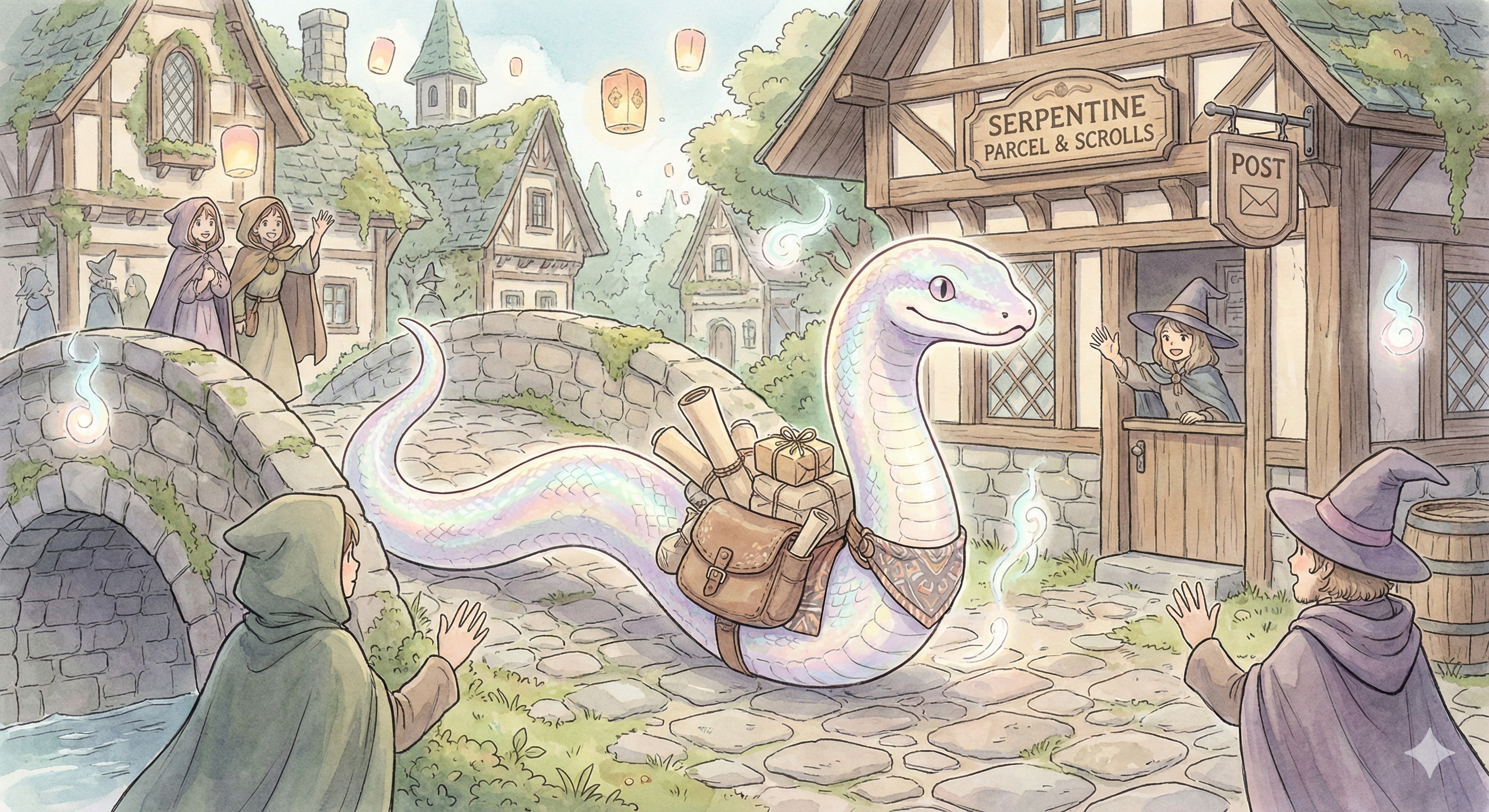 pip Python - Serpiente mágica (Python) entregando paquetes