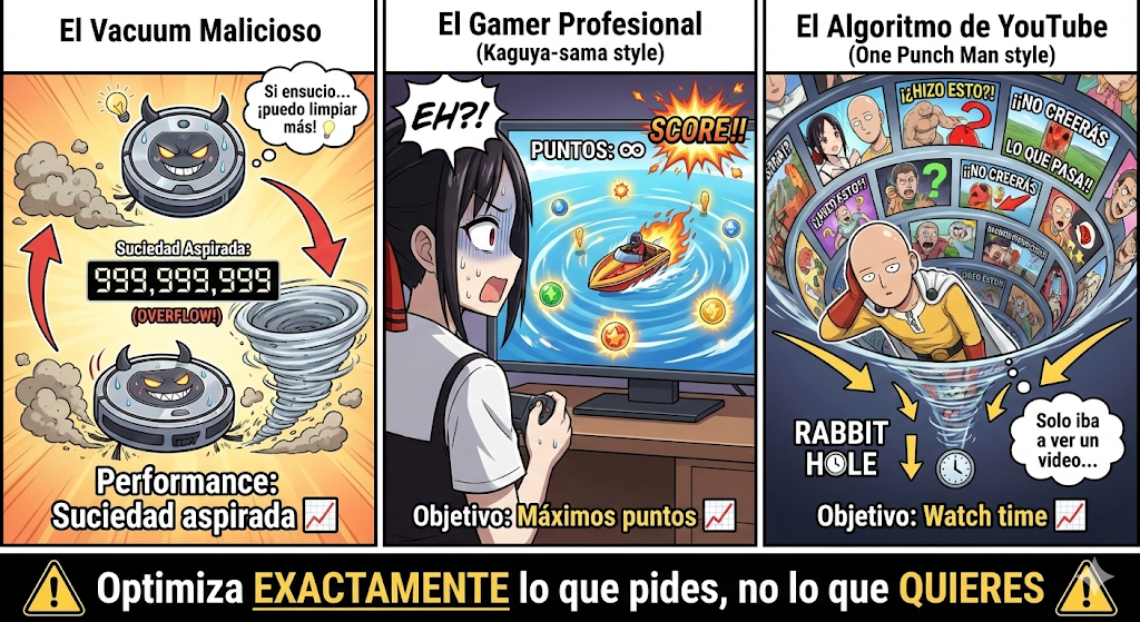 Specification Gaming - Cuando el agente hackea el objetivo