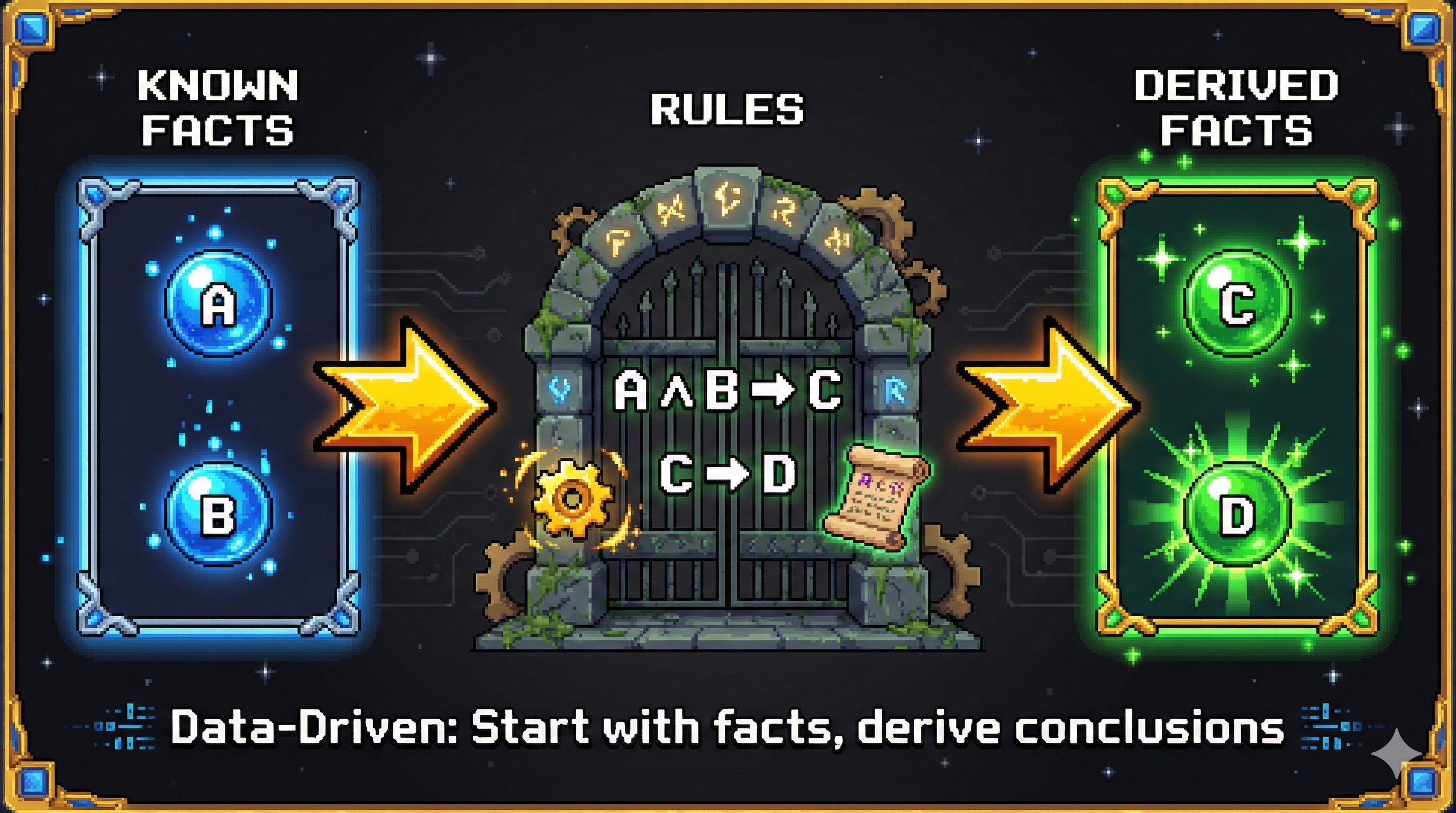 Forward Chaining - Propagación desde hechos